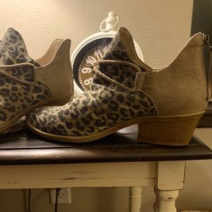 Leopard Ankle Boots
